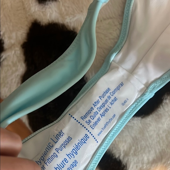 PINK Victoria's Secret Blue and White Bikini - Picture 3 of 4